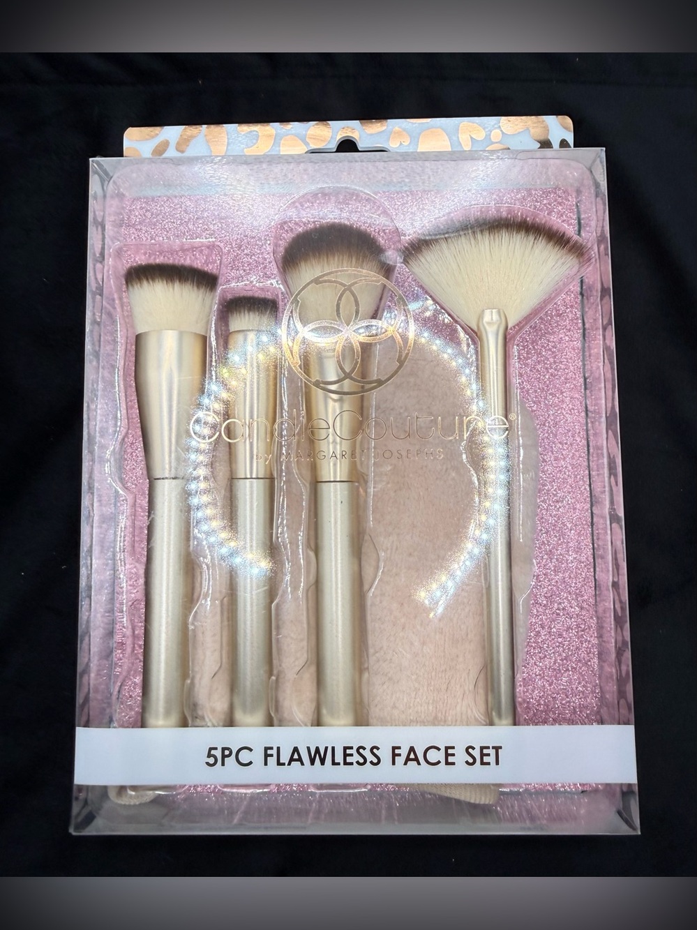 5PC Flawless Face Brush Set - Pink & Gold